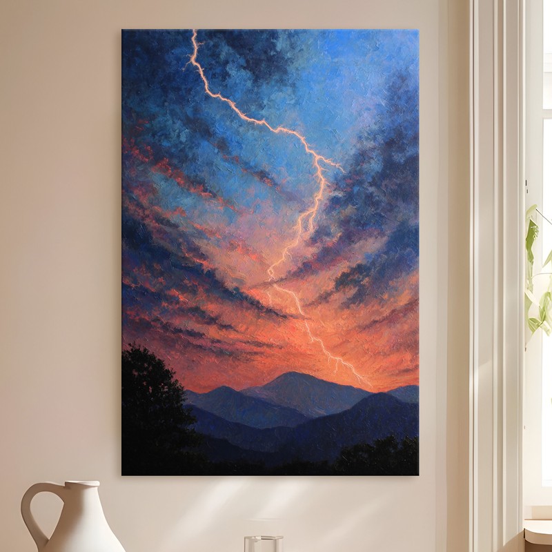 Storm Sky Gallery Wrapped Canvas Wall Painting
