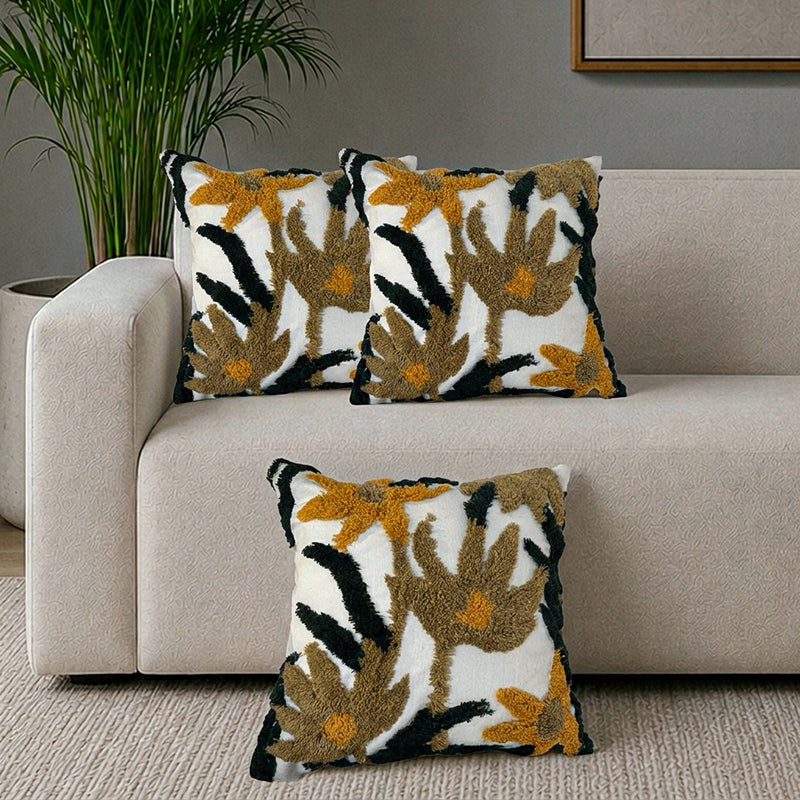 Vineloom Tufted Cushion Cover Set - Set Of Three