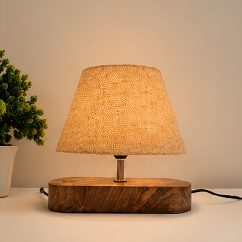 Cambium Wooden Table Lamp - Brown