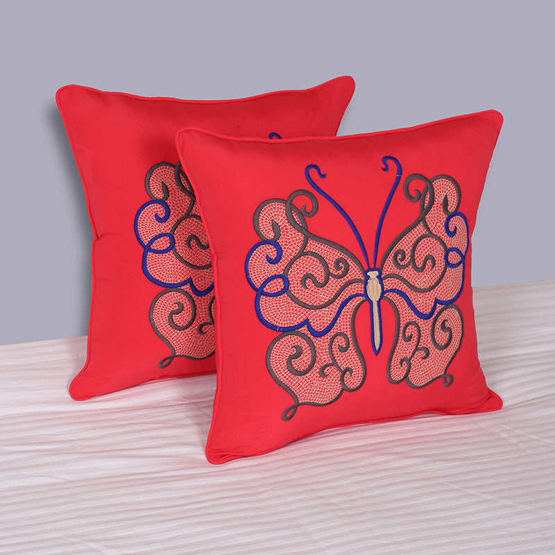 Spring Shalabham Embroidered Cushion Cover - Set Of Two