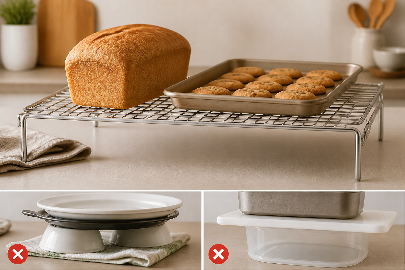Makeshift Cooling Rack: Safe Options for Home Baking