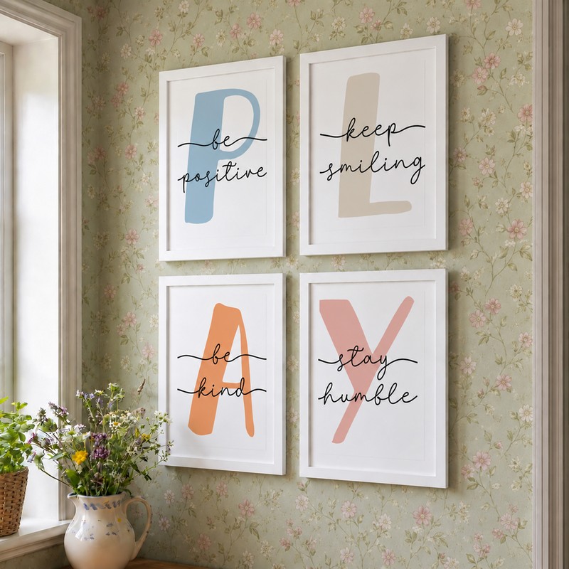 Playful Quotes Paper Wall Art