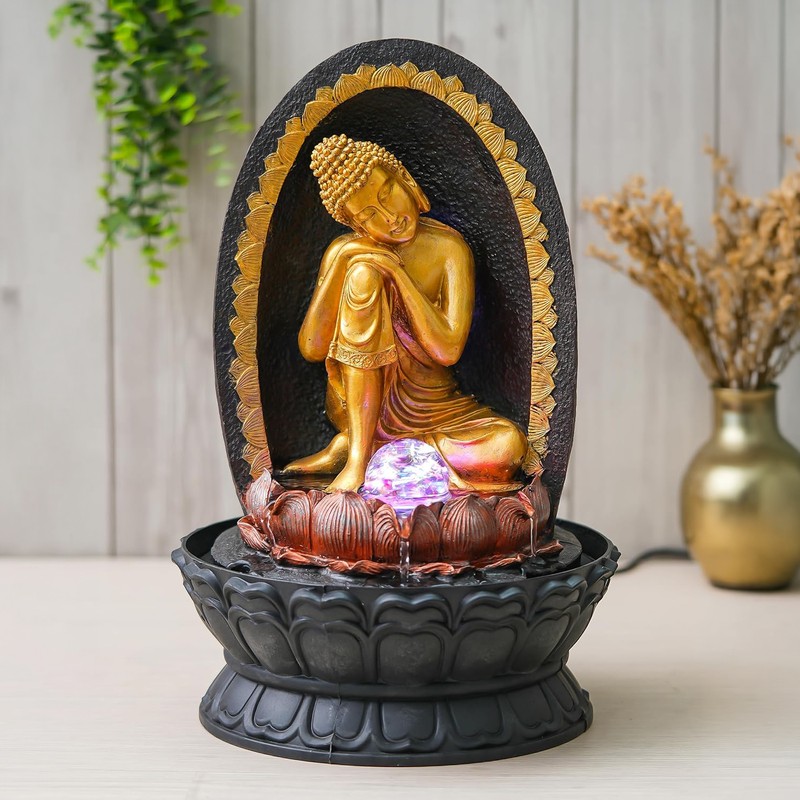 Calming Spirit Buddha LED Water Fountain