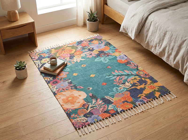 Heritage Floral Carpet - 3 x 5 ft