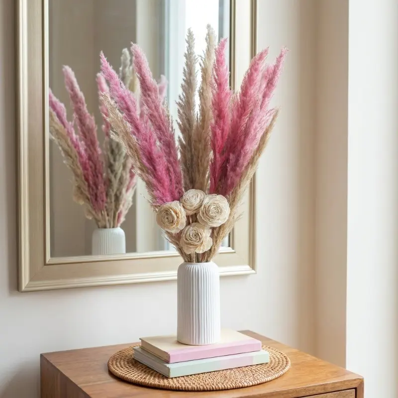 Scarlet Reed Dried Grass Sticks - Set of Ten
