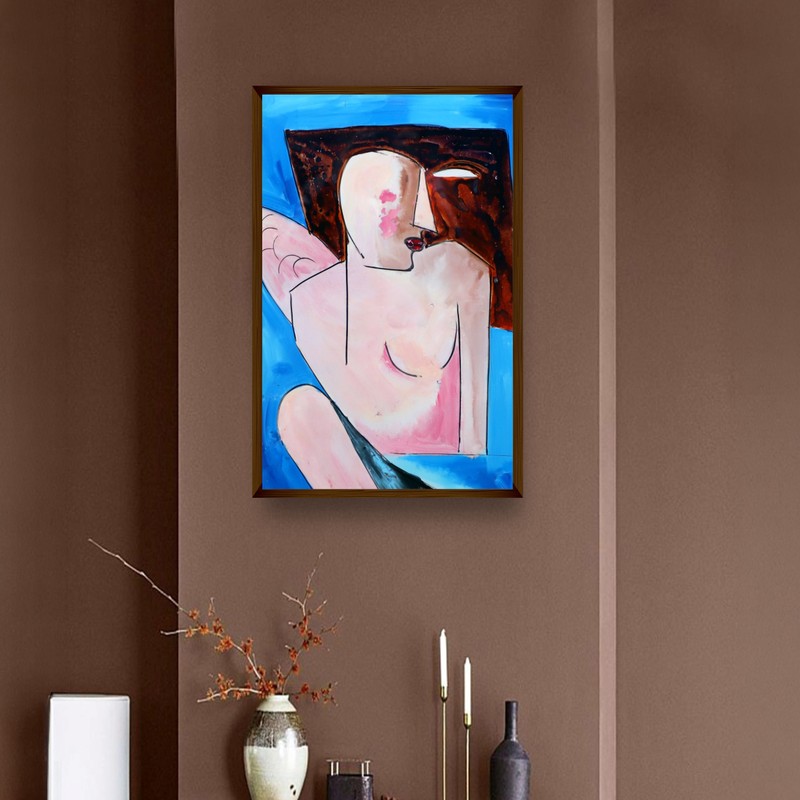Nari Rekha Canvas Wall Painting - Small