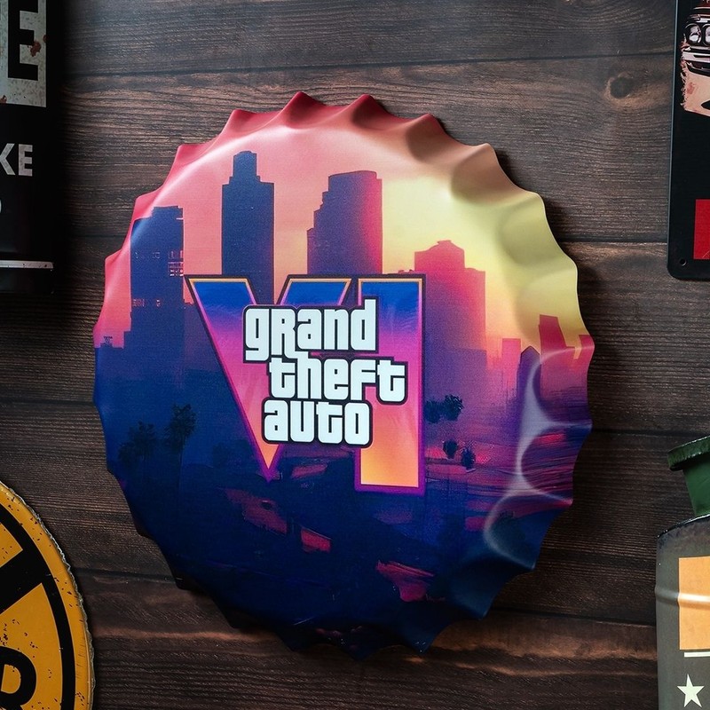 GTA City Metal Wall Accent
