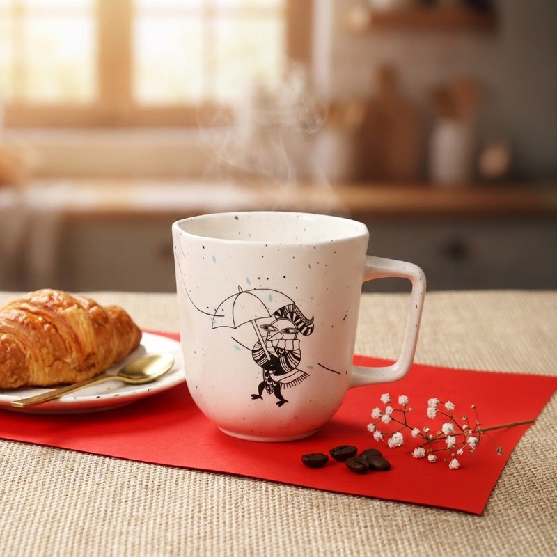 Rainy Day Ceramic Coffee Mug (300 mL) - 300 mL