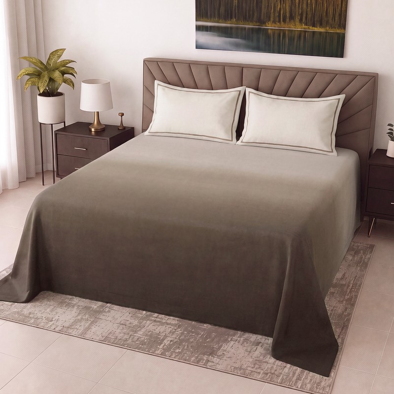 Velora Cotton Bedsheet - Brown - King