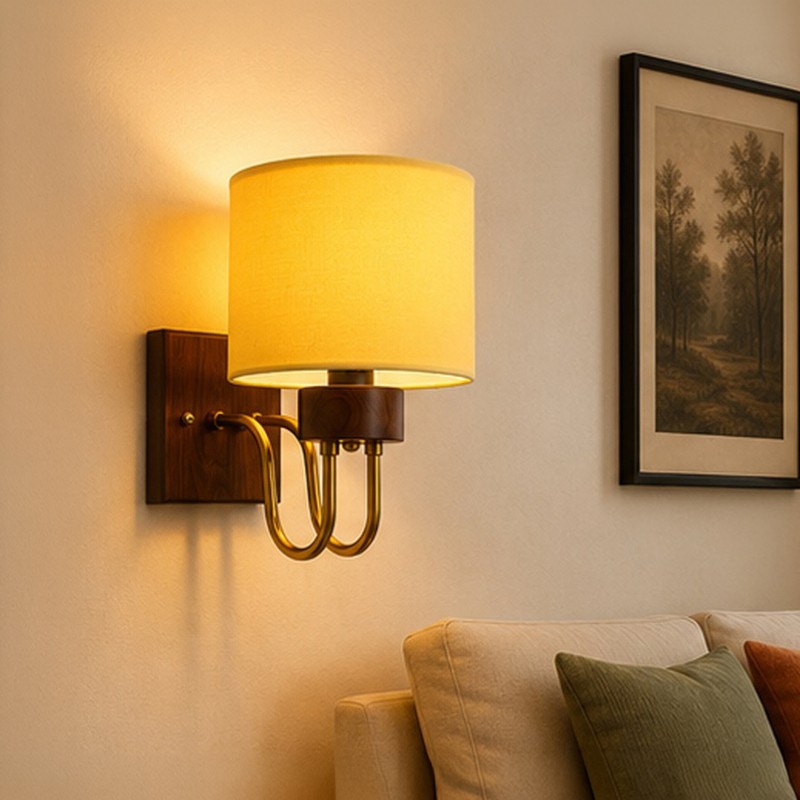 Aurevia Loop Cotton Wall Lamp - Yellow