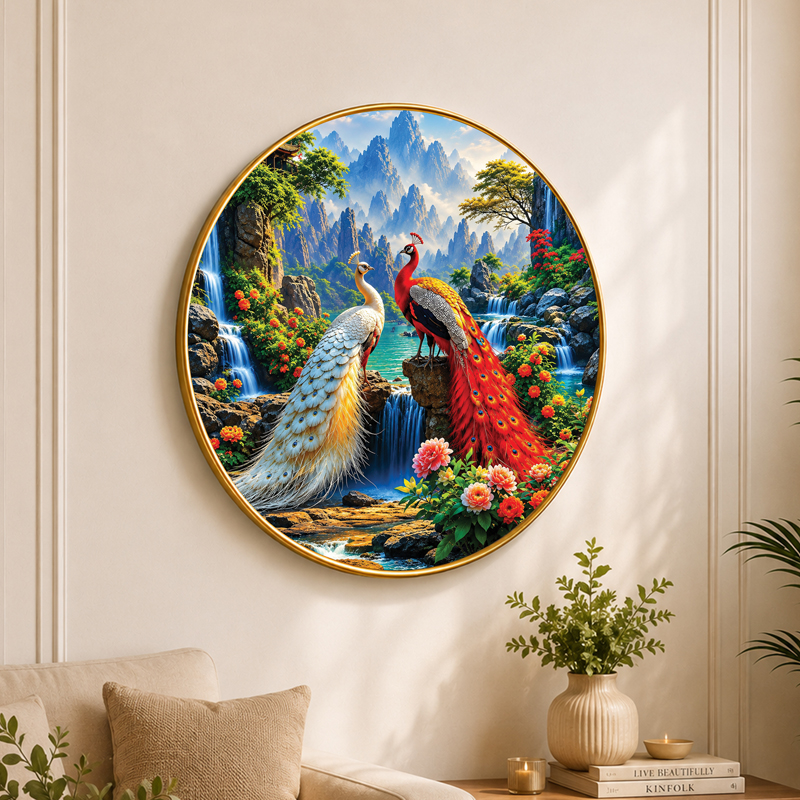 Paradise of Peacocks MDF Wall Art