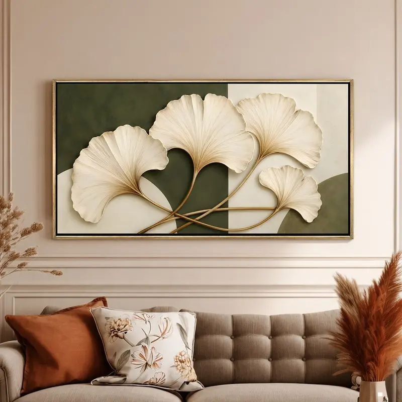 Ginkgo Grace Canvas Wall Painting