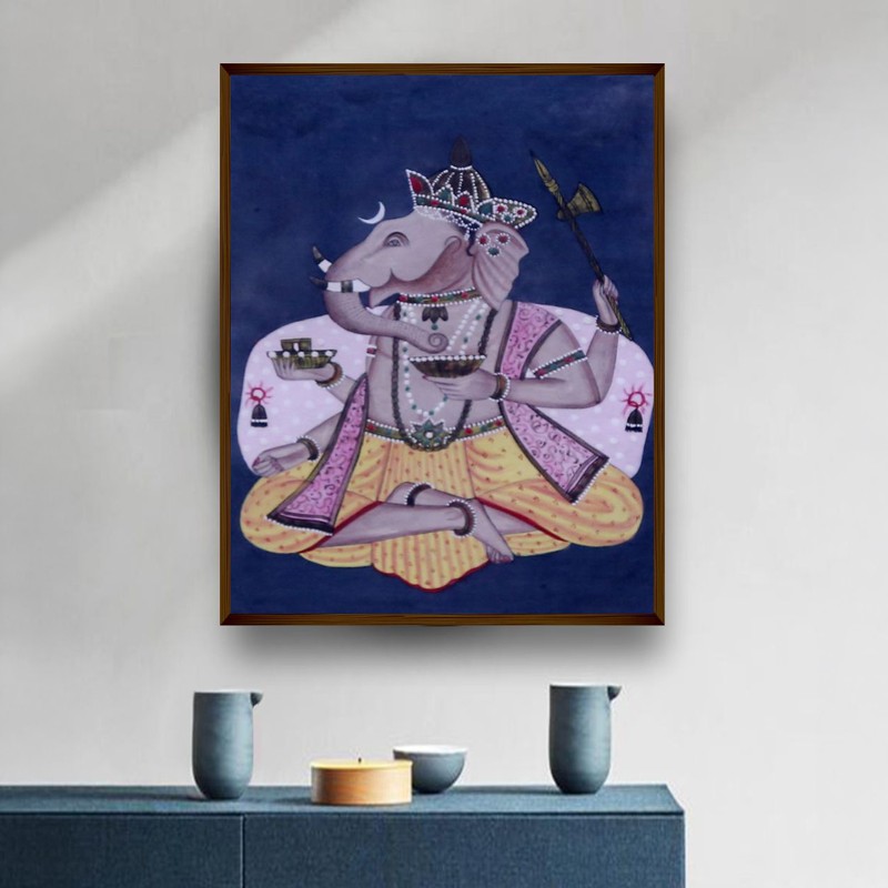 Vinayaka Canvas Wall Painting