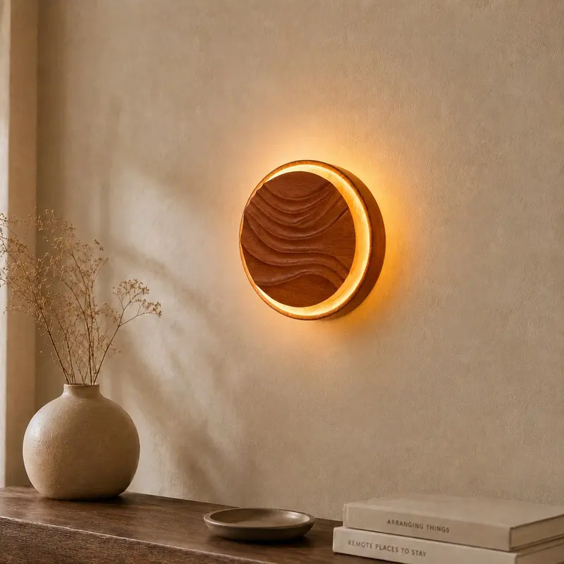 Timber Glow Wood Wall Lamp