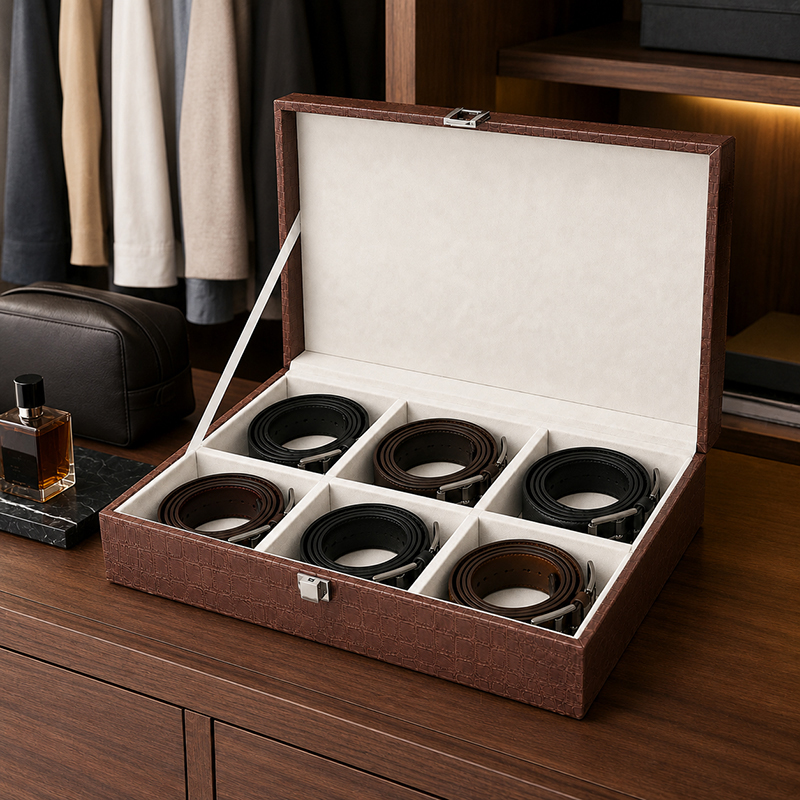 Ambergrain Jewel MDF Storage Box - Brown