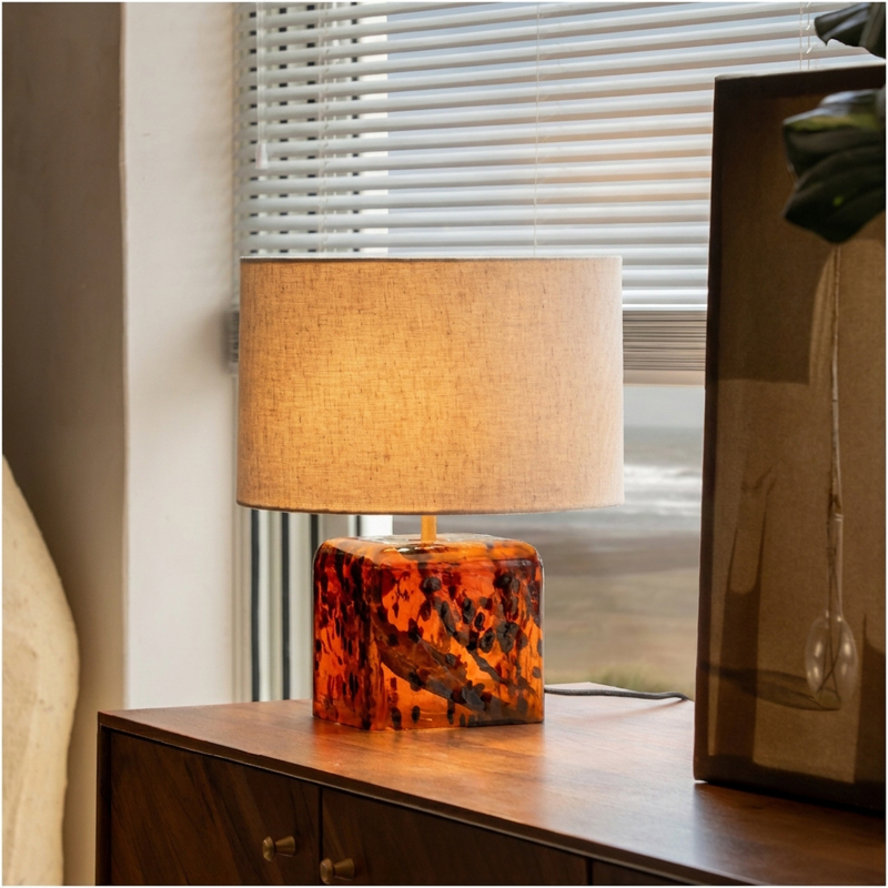 Orange Tree Ember Glass Table Lamp