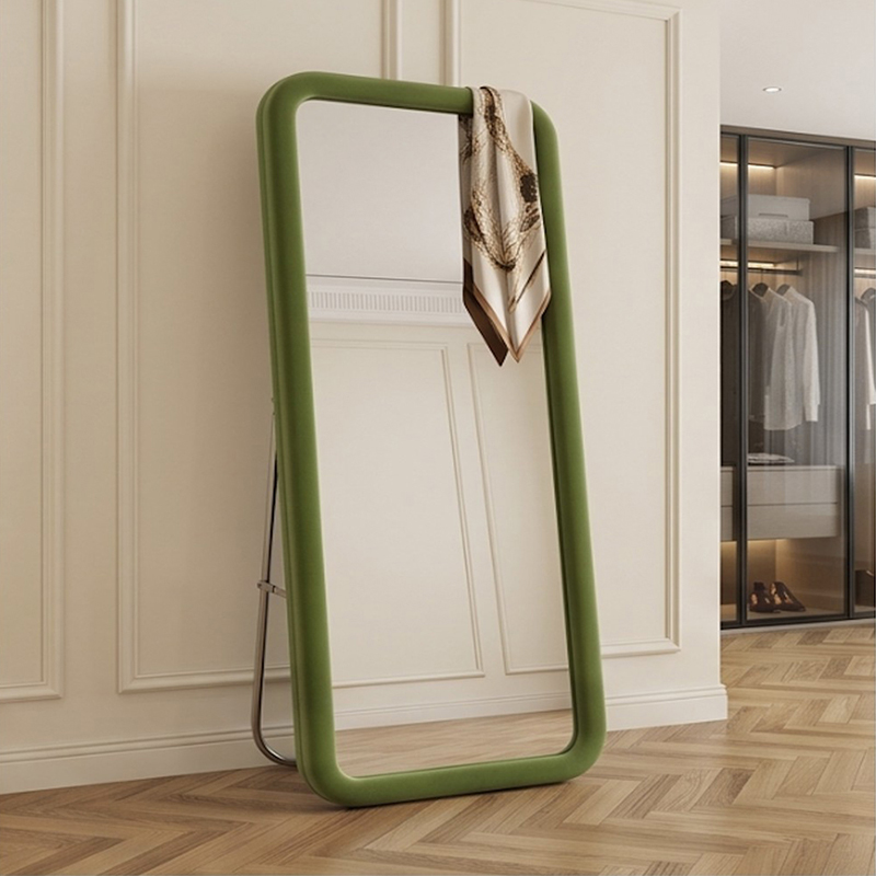 The Puff Floor Mirror - Green - Small