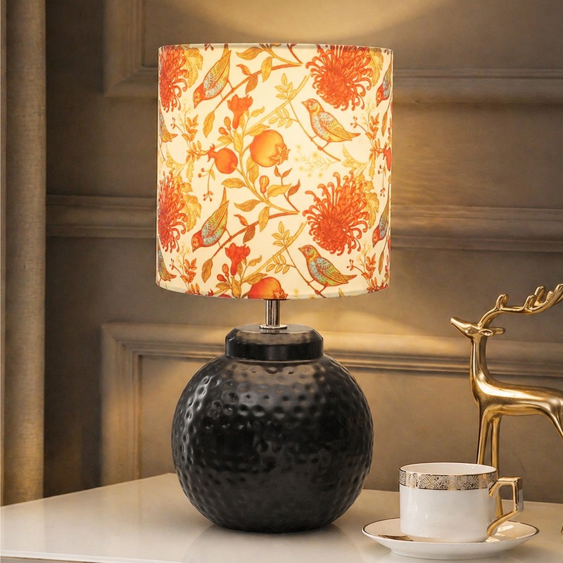 Marie Amarylis Fabric Table Lamp - Multicolor