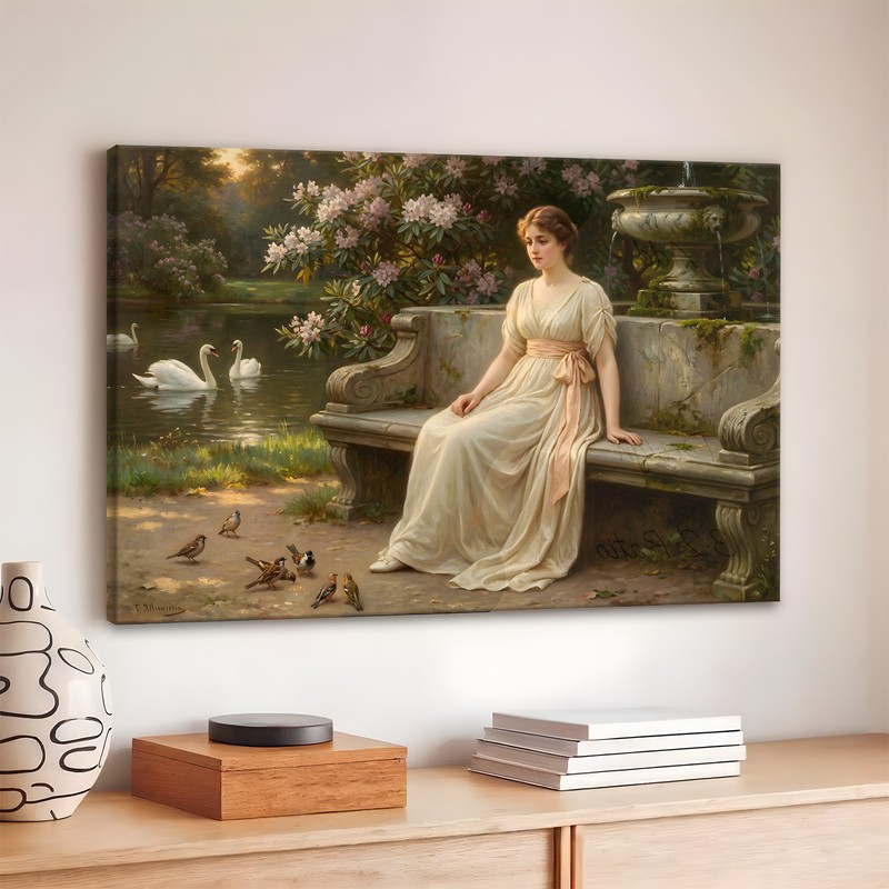 The Aviary Muse Canvas Wall Art - 380 GSM
