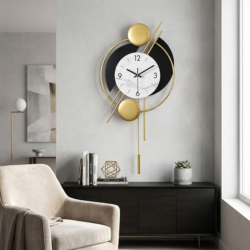 Majestic Glow Metal Analog Wall Clock