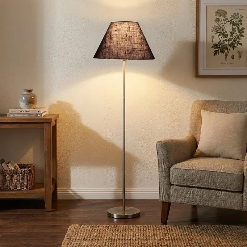 Royal Indigo Jute Floor Lamp