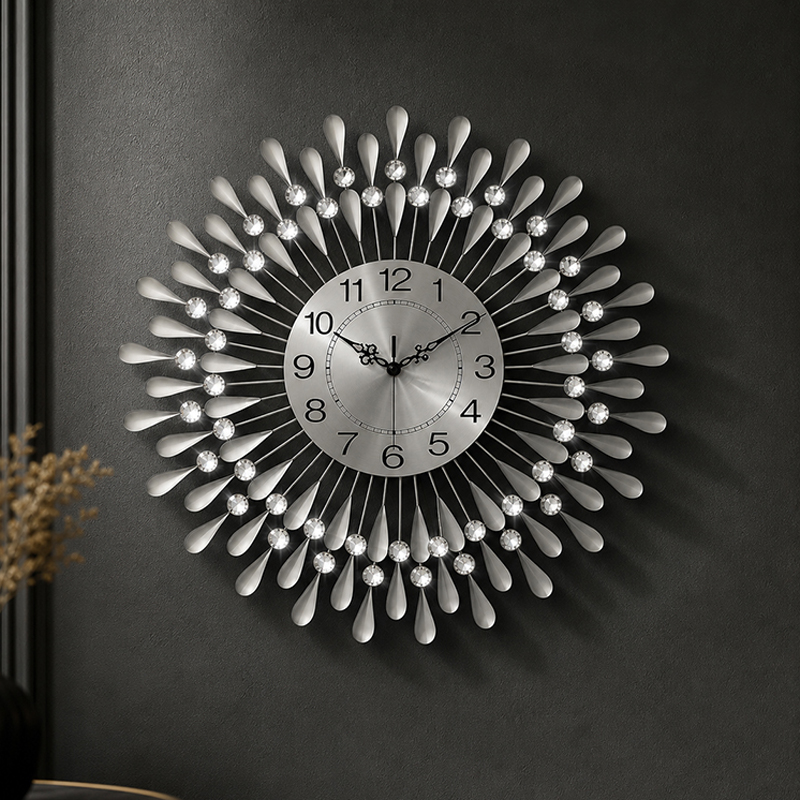 Kingsley Metal Analog Wall Clock - Silver