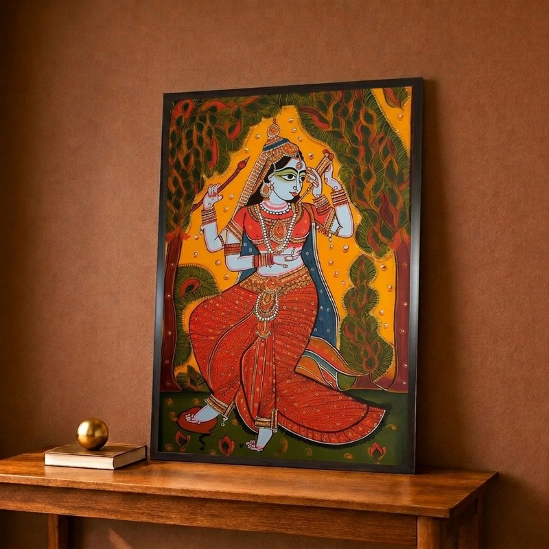 Enchanting Krishna Melody Canvas Wall Painting