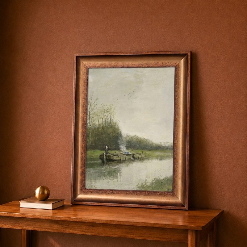 Riverside Landscape Canvas Wall Painting