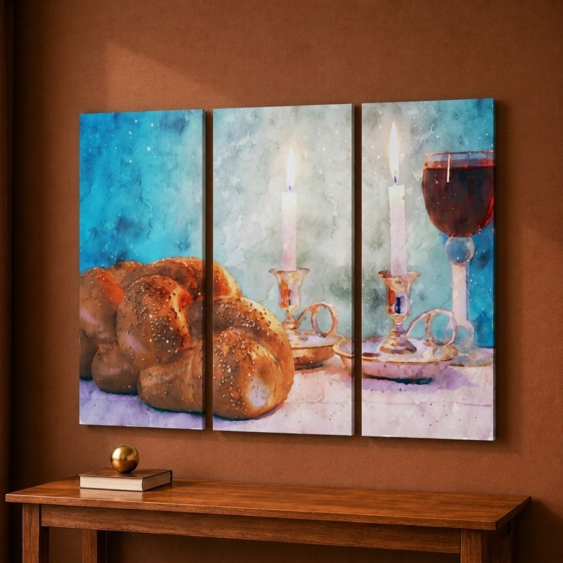 Candle Feast Canvas Wall Painting