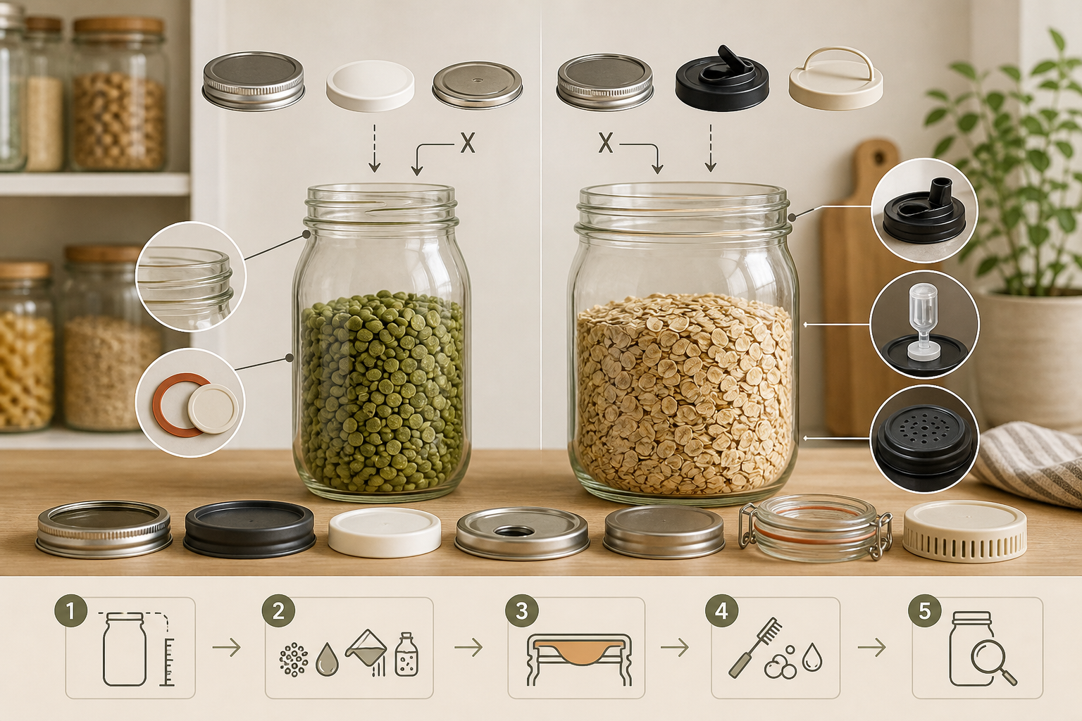 Best Mason Jar Lids: Choose by Use, Fit, and Material