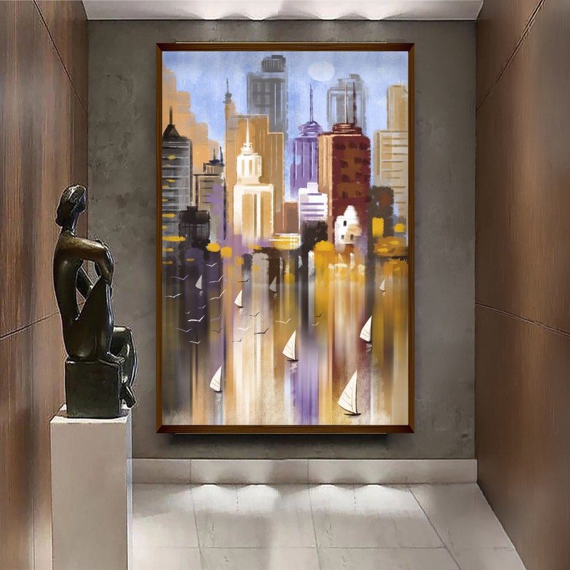Aureopolis Canvas Wall Painting