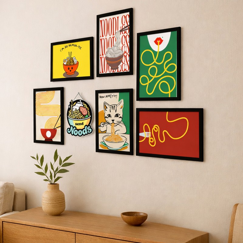 Curated Motoring Wall Art - Set of Seven