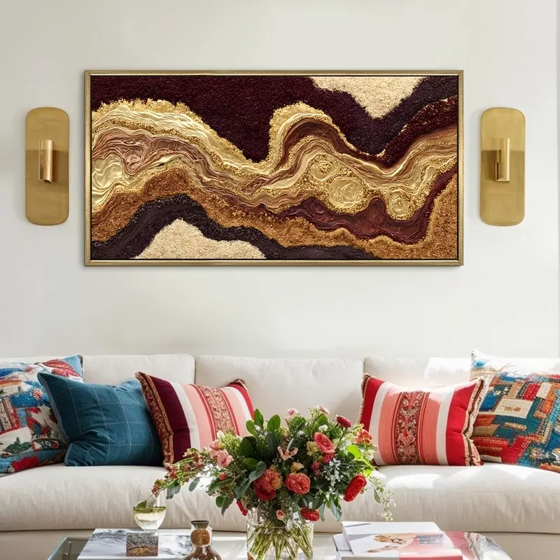 Royal Onyx Stream Canvas Wall Painting