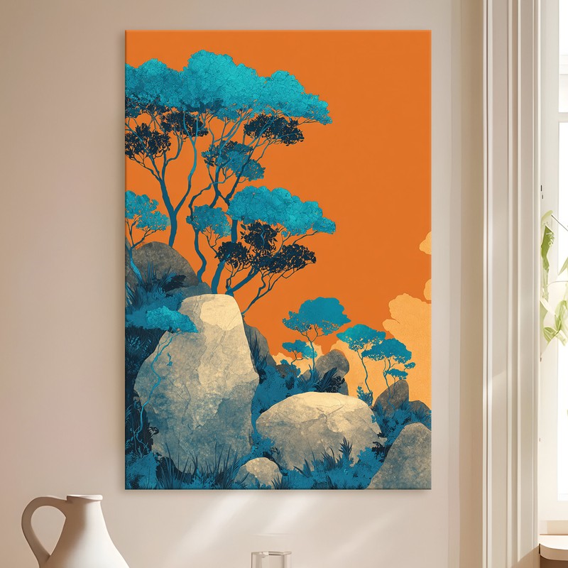 Bonsai Vista Gallery Wrapped Canvas Wall Painting