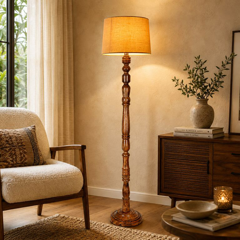 Elfin Curve Floor Lamp - Yellow