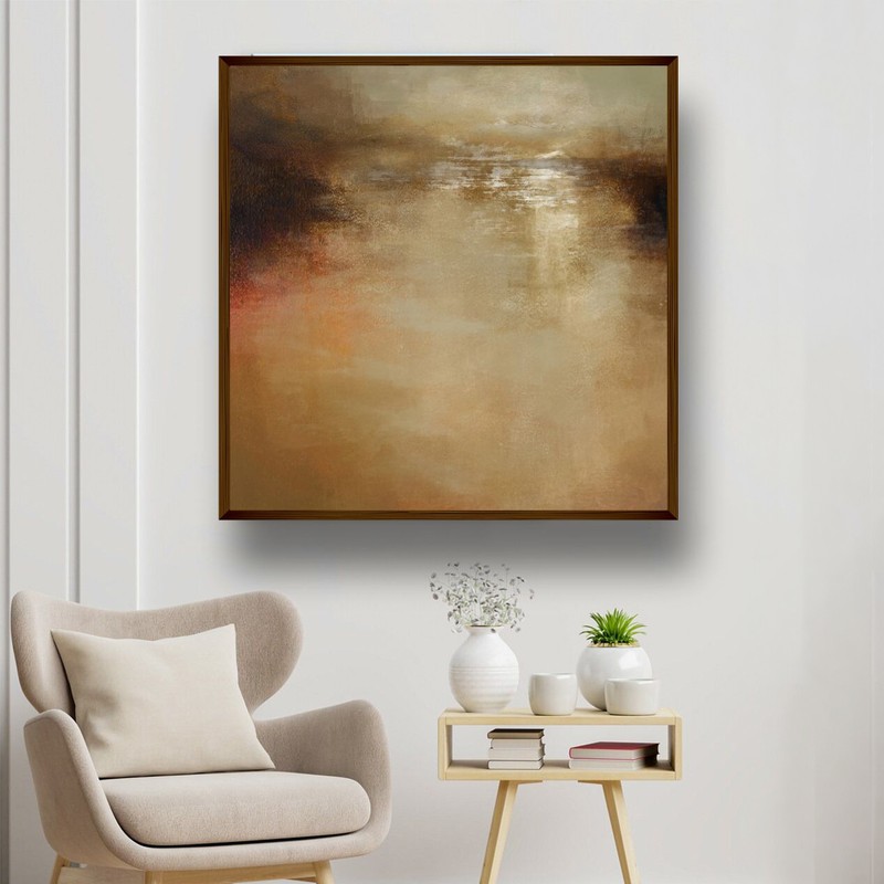 Bronzed Haze Canvas Wall Painting