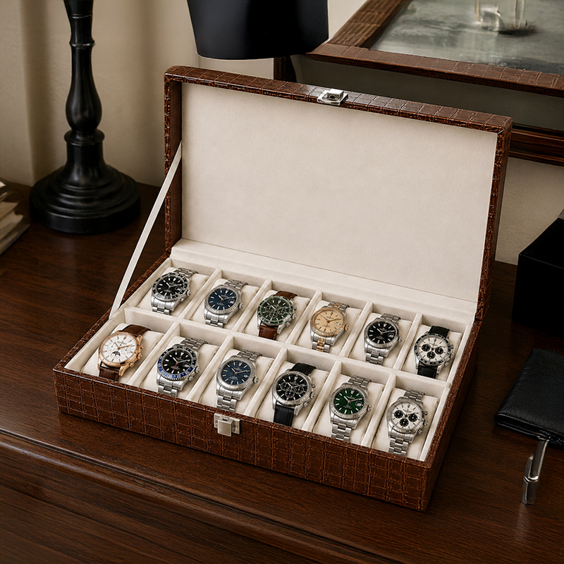 Cocoa Gem MDF Jewelbox - Brown
