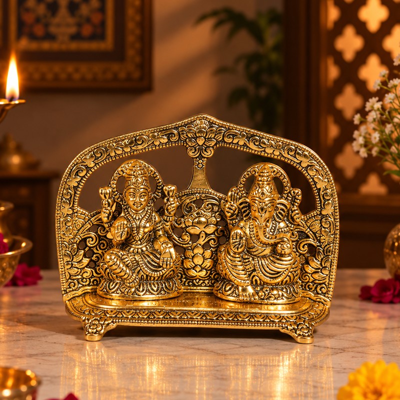 Aurelia Lakshmi Ganesh Idols & Sets