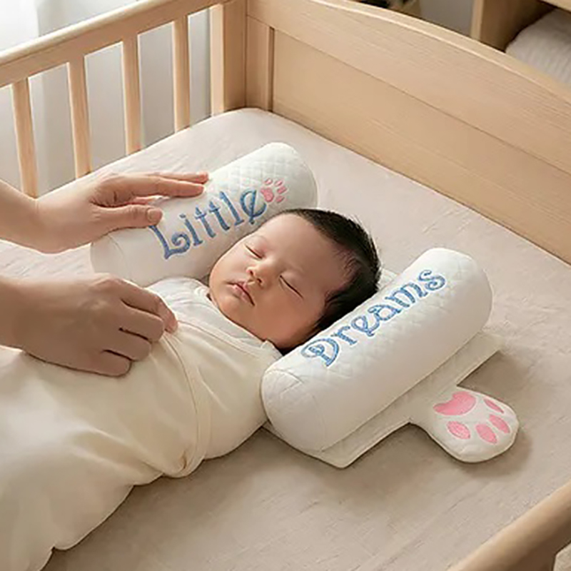 Cuddle Cub Mustard Seeds Filled Baby Neck Pillow - White