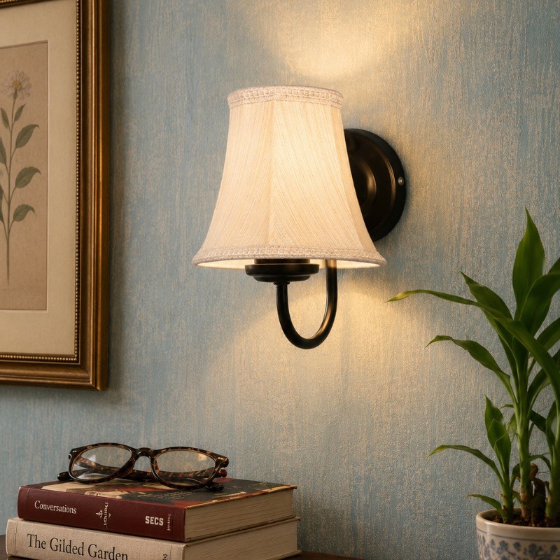 Calyra Cotton Wall Lamp - White