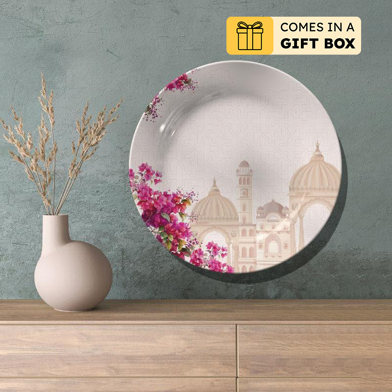 Royal Bougainvillea Garden Wall Plate - Medium
