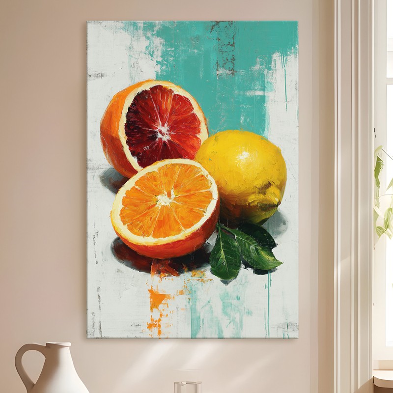 Citrus Study Gallery Wrapped Canvas Wall Painting