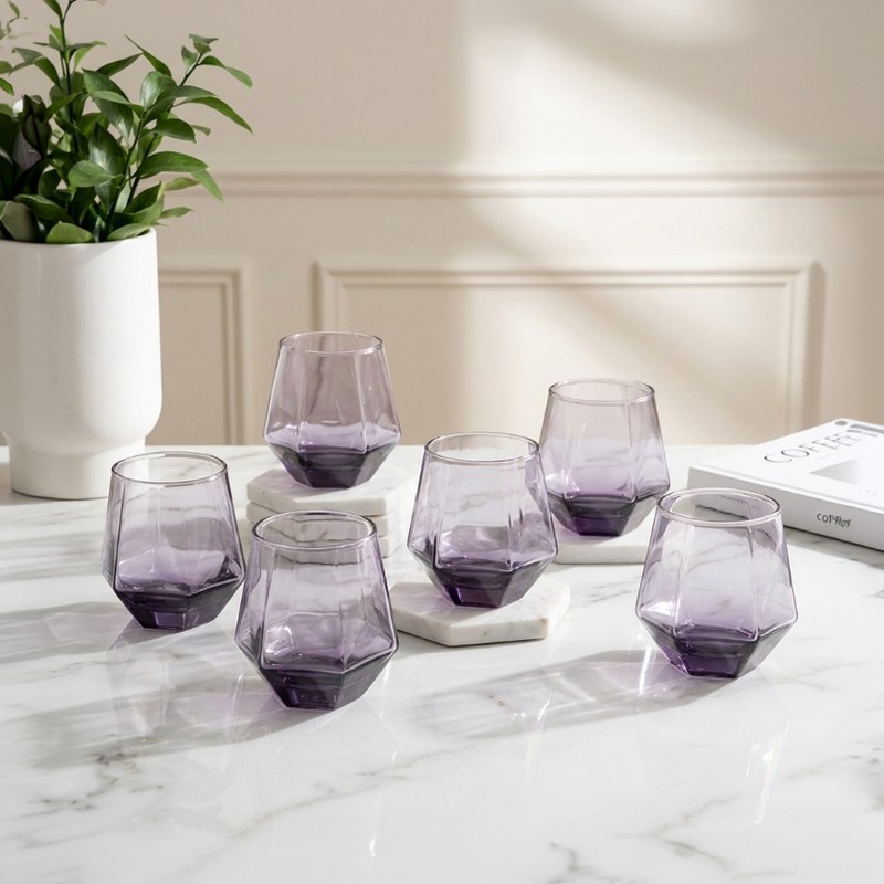 Citra Sip Drinking Glass (330 mL Each) - Set of Six - 330 mL