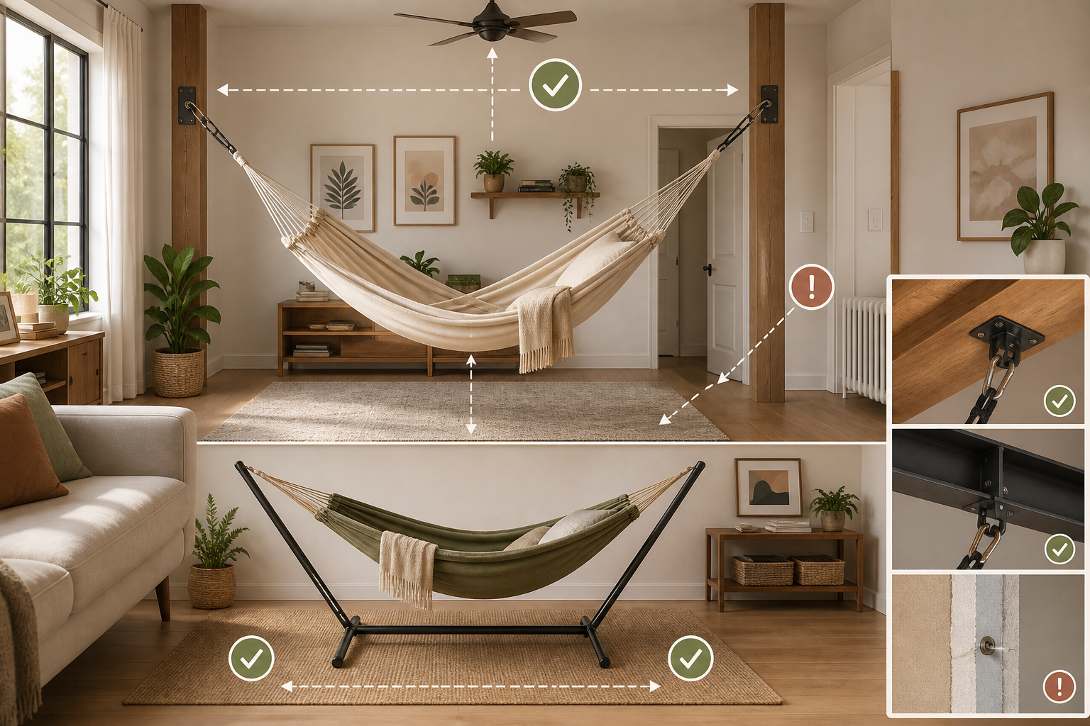How to Hang a Hammock Indoors Safely: A Planning Guide