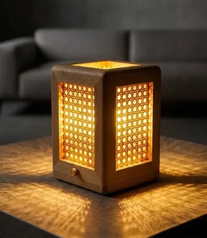 Ash Wood · Rattan