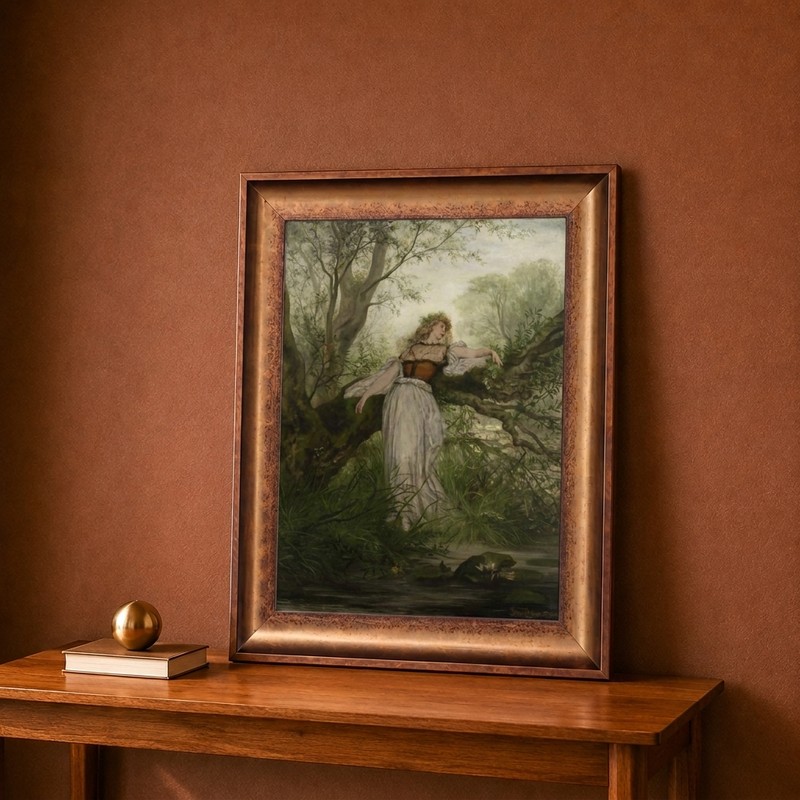 Woodland Maiden Canvas Wall Painting