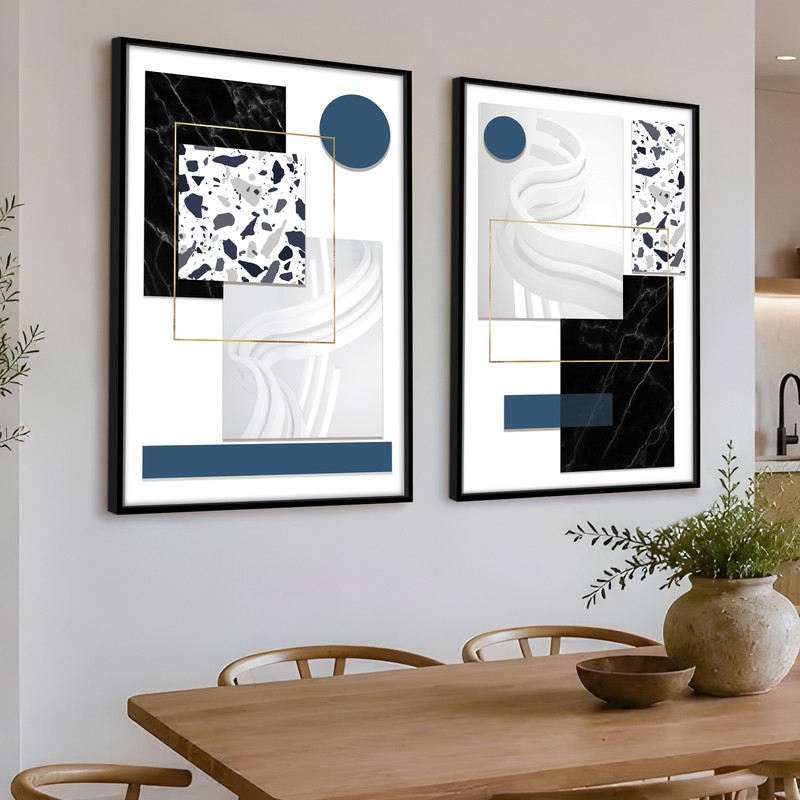 Posie Abstract Wall Art - Set Of Two