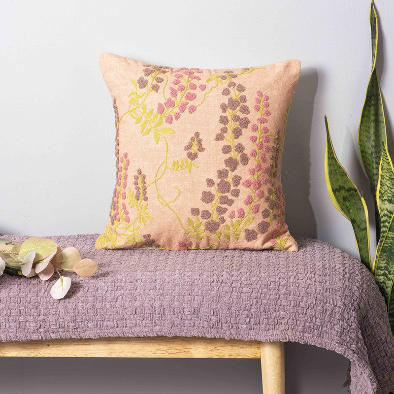 Autumn Blossom Cotton Cushion Cover