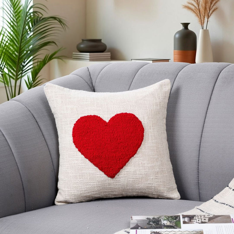 Heartstrings Tufted Cushion Cover