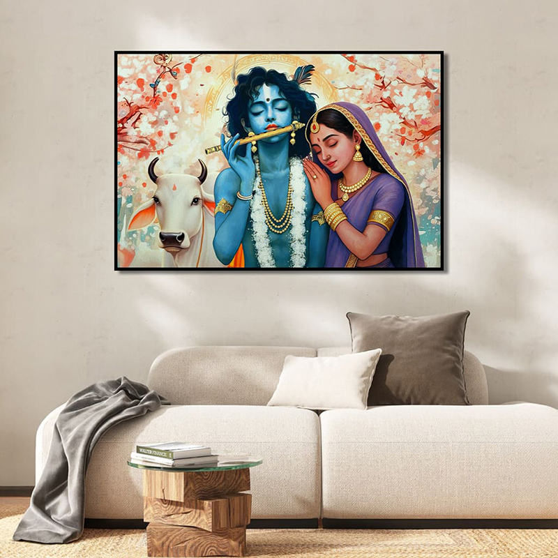 Beyond Time Canvas Wall Painting With Frame - Small